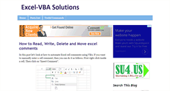 Desktop Screenshot of excelvbasolutions.com