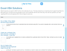 Tablet Screenshot of excelvbasolutions.com